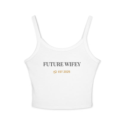 Future Wifey Spaghetti Strap Tank Top, Bride-to-Be Gift, Wedding Celebration Wear, Engagement Gift, Summer Fashion Top