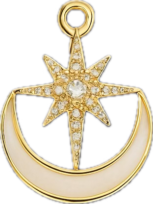Moon Star Charm